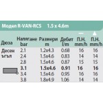 R-VAN-RCS Дюза роторна  правоъгълник (десен ъгъл) с размери 1.5 x 4.6 m A84668